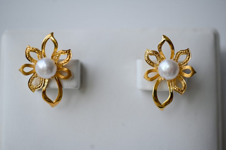 Jasmine Earrings- Gold Plated - Image 4