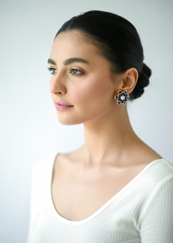 AZURE Climbing Rose Earrings - Image 2