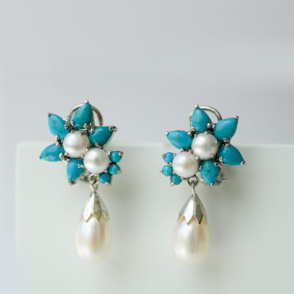 Bluestar Flower Earrings