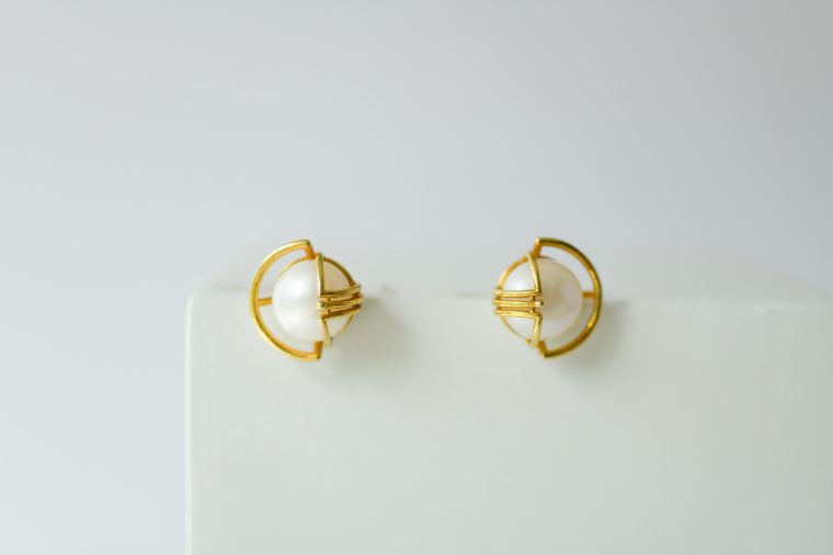 Rotunda Studs - Gold Plated - Image 4