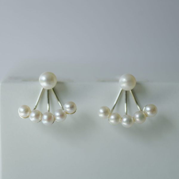 Pearl Fan Earrings