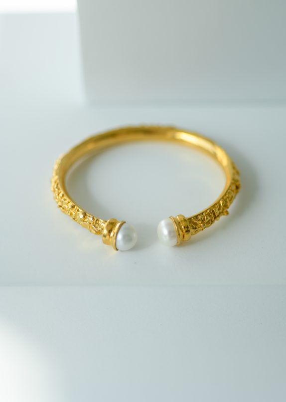 Gilded Molten Bangle