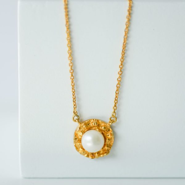 Gilded Molten Pendant