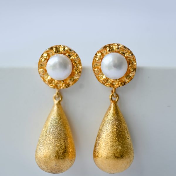 Gilded Molten Drop Earrings Gilded Molten Drop Earrings