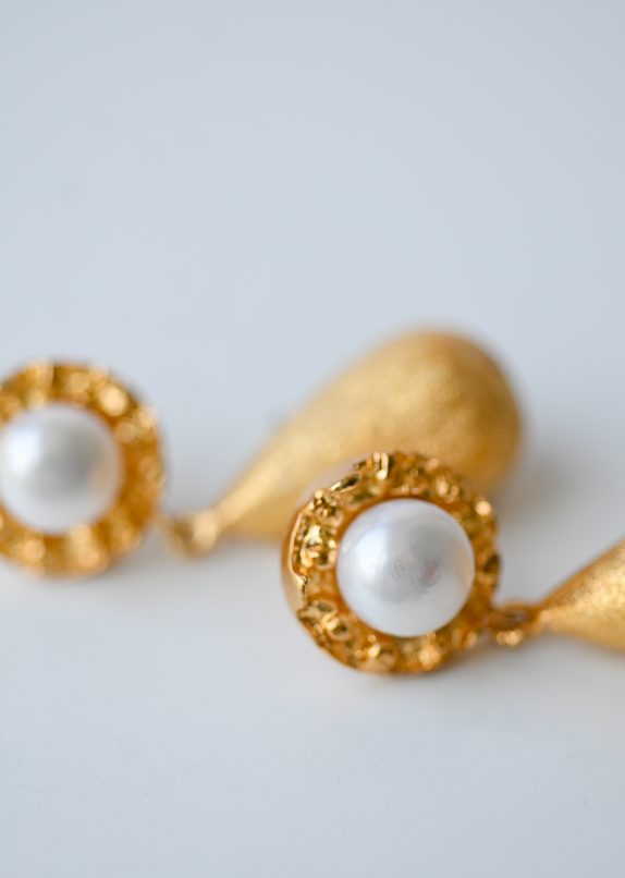 Gilded Molten Drop Earrings - Image 4