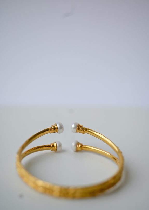 Gilded Molten Double Bangle - Image 4