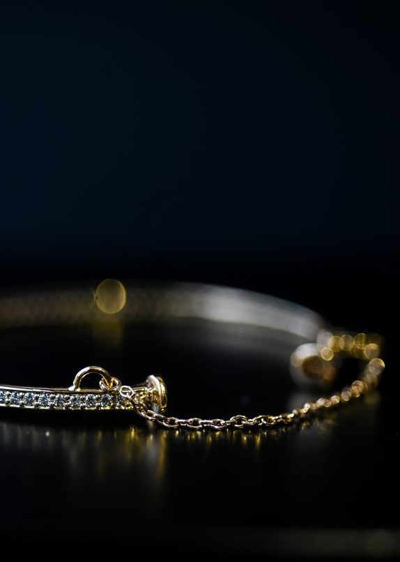 Elliptical Diamond Bangle - Image 4