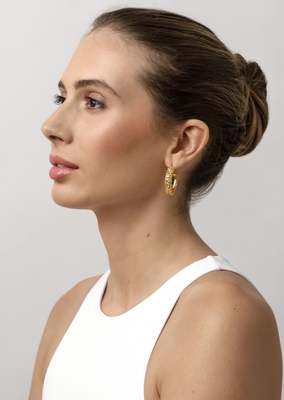 Gilded Molten Hoops - Image 2