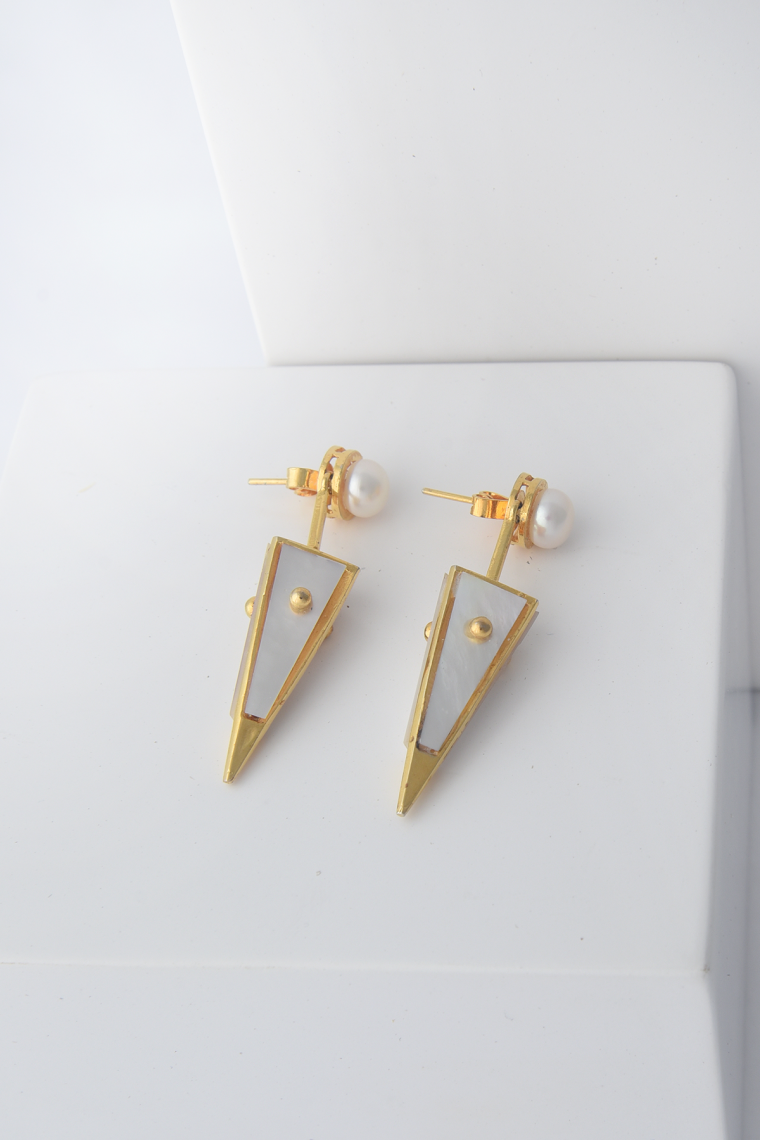 Pearl Dagger Earrings - Image 4