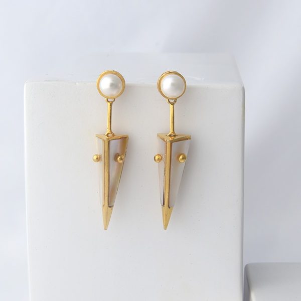 Pearl Dagger Earrings