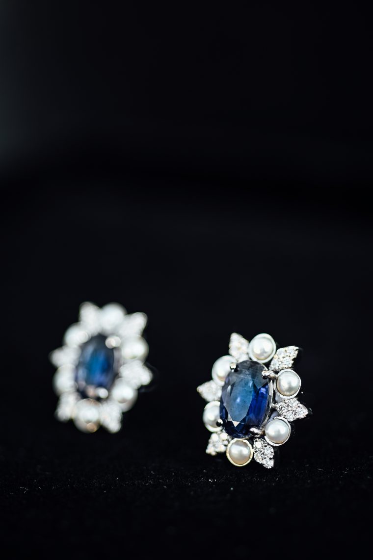 Azure Diamond Studs - Image 3