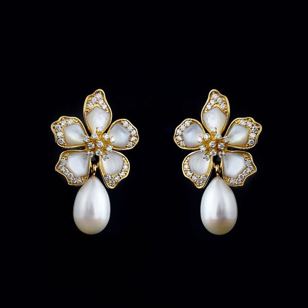 Pearl Azalea Earrings
