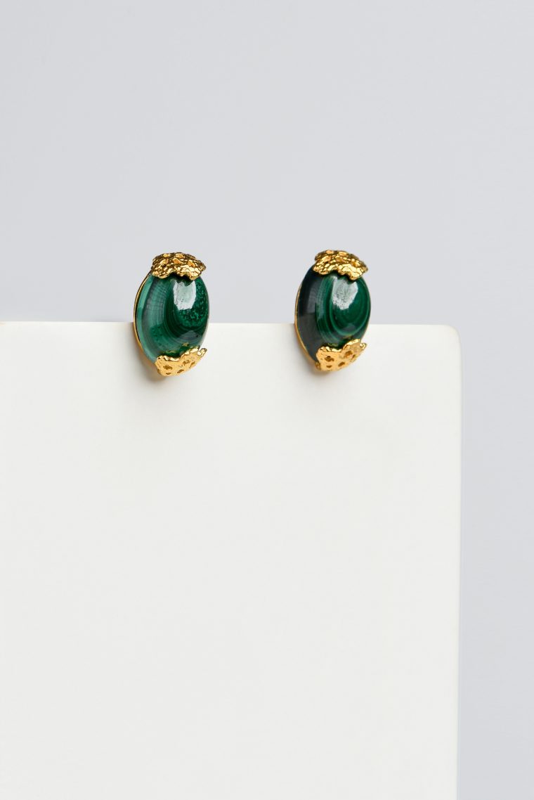 Malachite Maria Studs - Image 2