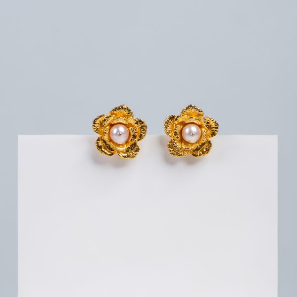 Begonia Earrings – Gold Plated