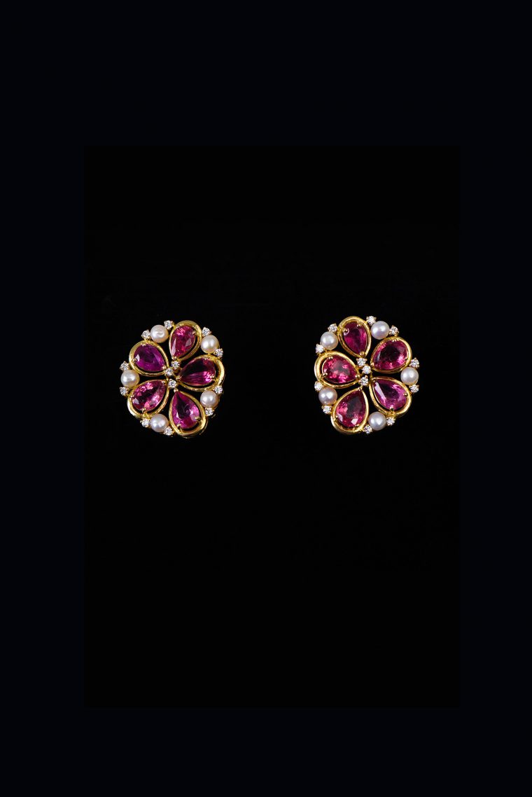 Tourmaline Bouquet Earrings